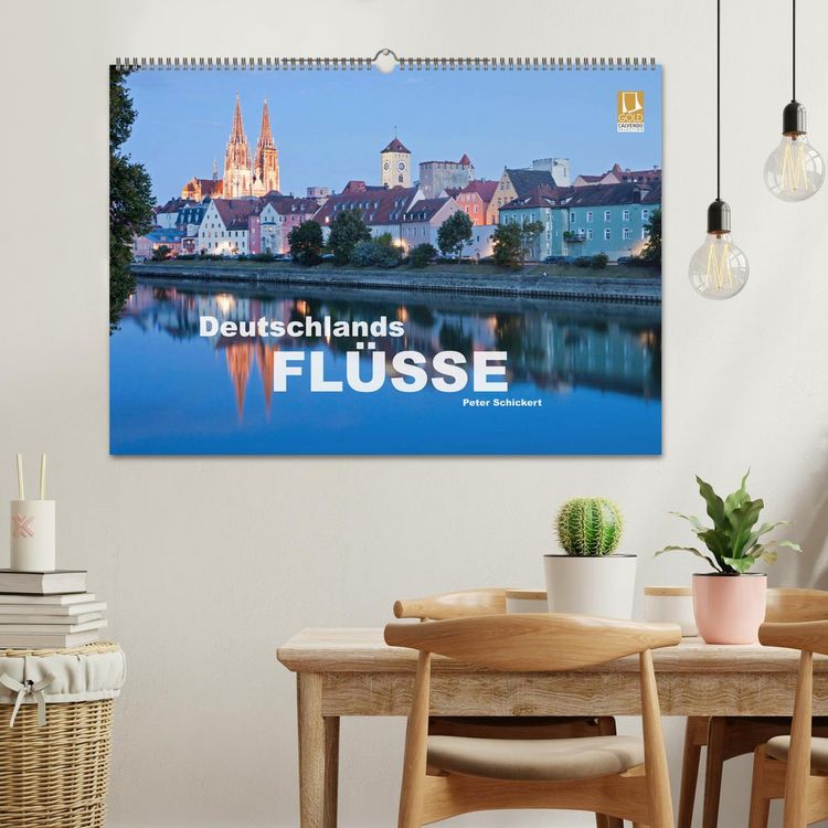 Produktbild: Deutschlands Fl&uuml;sse (Wandkalender 2026 DIN A2 quer), CALVENDO Monatskalender