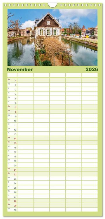 Produktbild: Familienplaner 2026 - Stra&szlig;burg - Els&auml;ssische Metropole mit 5 Spalten (Wandkalender, 21 x 45 cm) CALVENDO