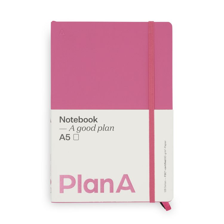 Produktbild: Notizbuch A5 Softcover Candy Pink Blanko, 128 Seiten