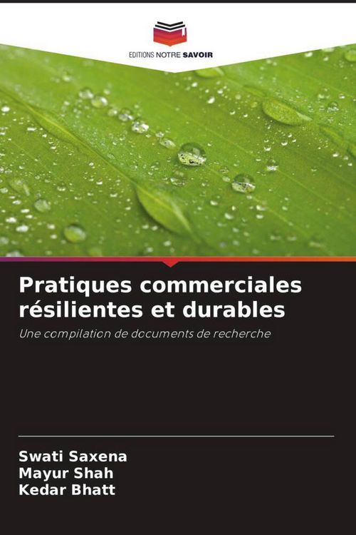 Produktbild: Pratiques commerciales r&eacute;silientes et durables