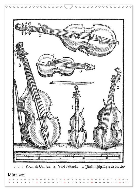 Produktbild: Michael Praetorius Syntagma Musicum (Wandkalender 2026 DIN A3 hoch), CALVENDO Monatskalender