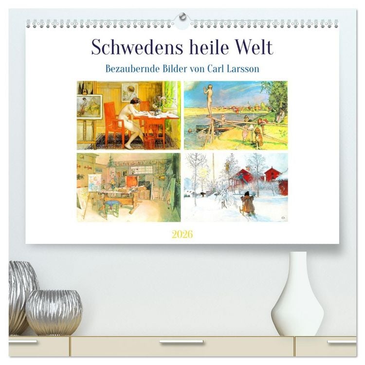 Produktbild: Schwedens heile Welt (hochwertiger Premium Wandkalender 2026 DIN A2 quer), Kunstdruck in Hochglanz