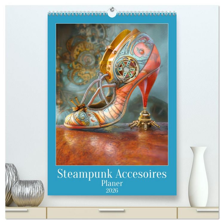 Produktbild: Steampunk Accesoires - Planer (hochwertiger Premium Wandkalender 2026 DIN A2 hoch), Kunstdruck in Hochglanz