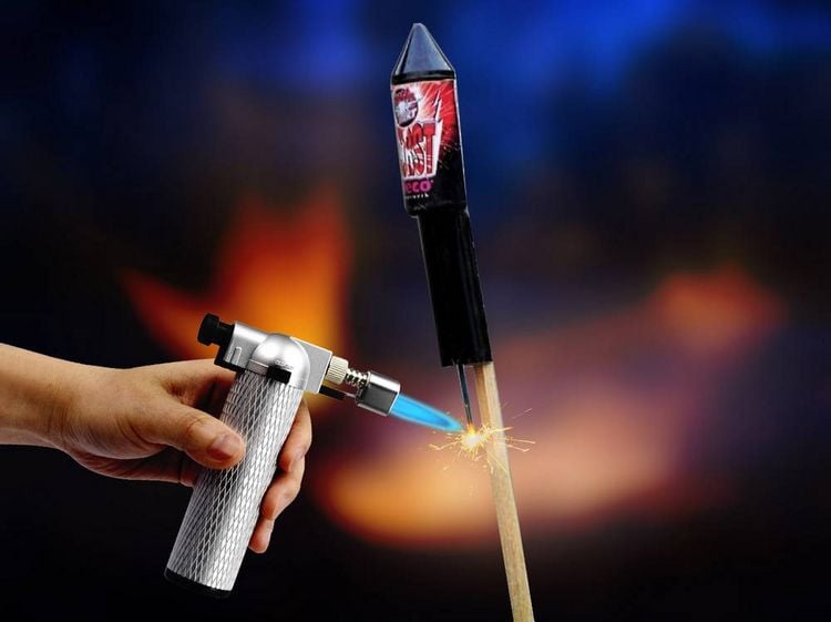 Produktbild: TOOLCRAFT 1553060 Gasbrenner Flambierbrenner ohne Gas 1300&deg;C 90 min ohne Gasflasche