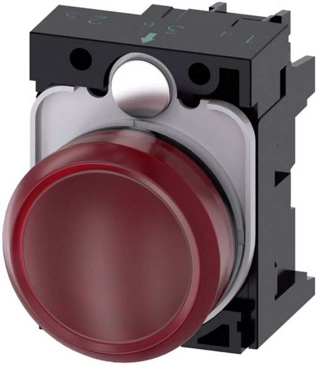 Produktbild: Siemens 3SU1102-6AA20-1AA0 Leuchtmelder Rot 24 V/AC, 24 V/DC 1 St.