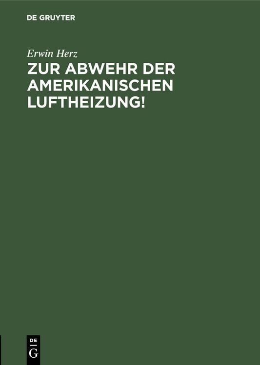Produktbild: Zur Abwehr der Amerikanischen Luftheizung!