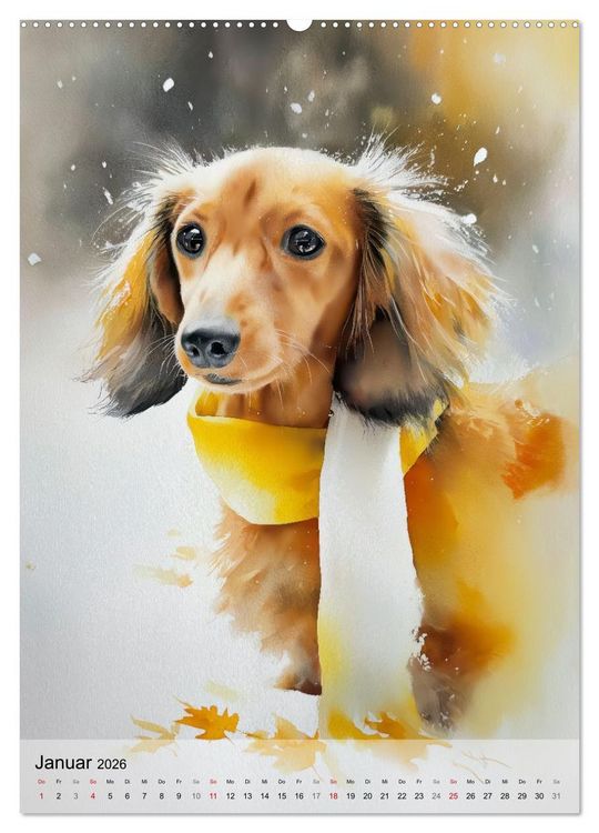 Produktbild: Lieblingshunde (hochwertiger Premium Wandkalender 2026 DIN A2 hoch), Kunstdruck in Hochglanz