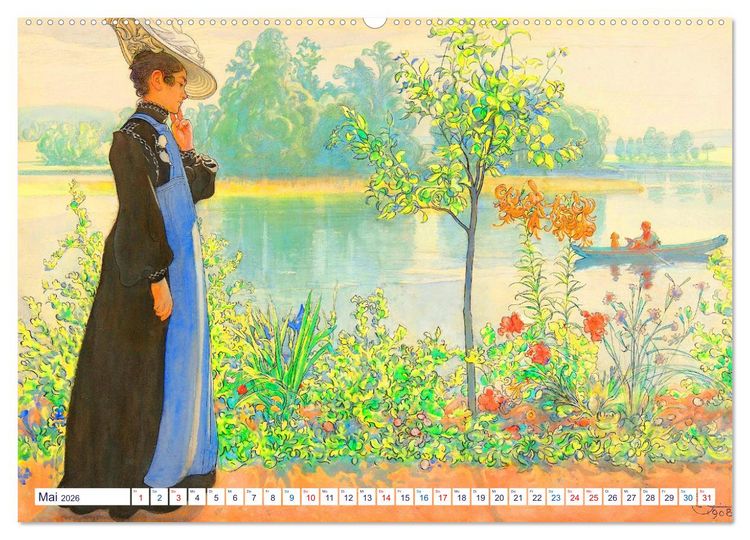 Produktbild: Schwedens heile Welt (hochwertiger Premium Wandkalender 2026 DIN A2 quer), Kunstdruck in Hochglanz