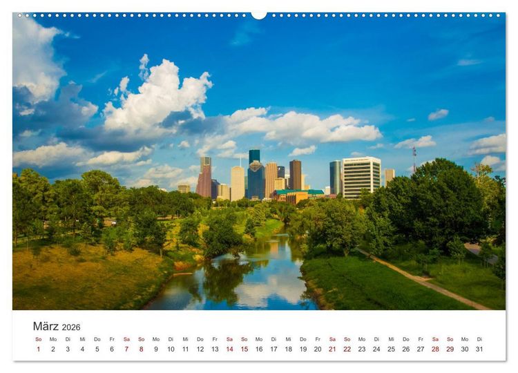 Produktbild: Houston - Space City (hochwertiger Premium Wandkalender 2026 DIN A2 quer), Kunstdruck in Hochglanz