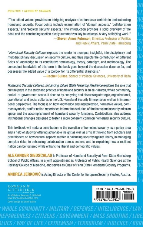 Produktbild: Homeland Security Cultures