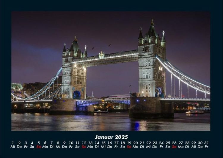 Produktbild: London 2025 Fotokalender DIN A4