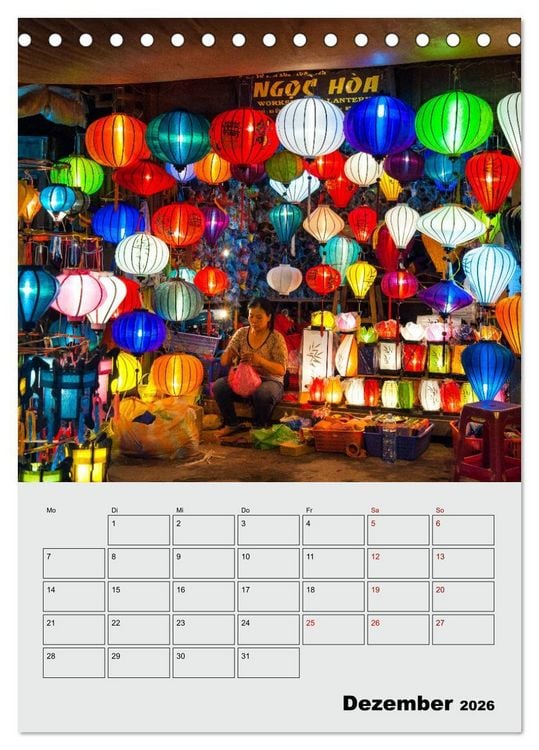 Produktbild: VIETNAM - Mein Urlaubsplaner (Tischkalender 2026 DIN A5 hoch), CALVENDO Monatskalender