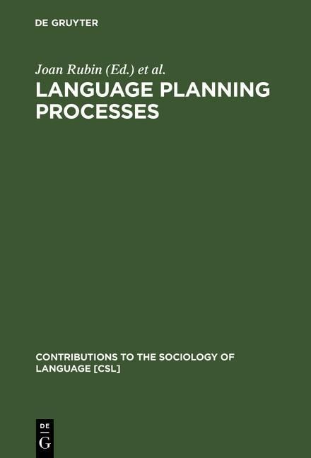 Produktbild: Language Planning Processes