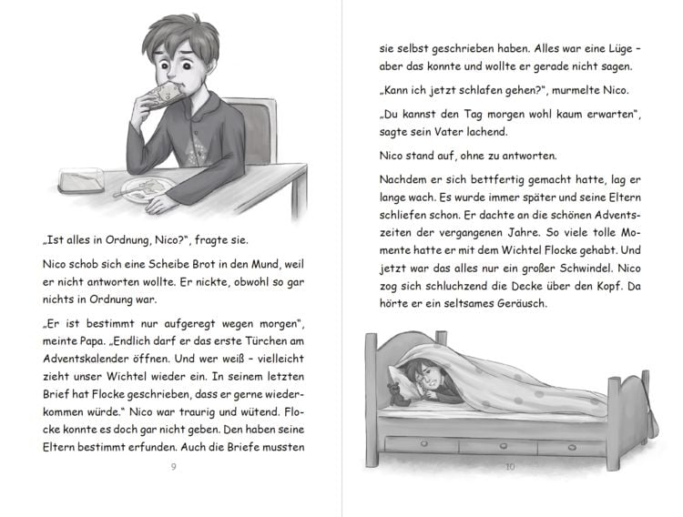 Produktbild: Wichtel-Adventskalender-Buch | Eine magische Wichtelgeschichte f&uuml;r Kinder von 4 bis 10 Jahren | Nico und Flocke im Land der Wichtel | Zum Vorlesen & Selbstlesen im Advent | F&uuml;r Erstleser