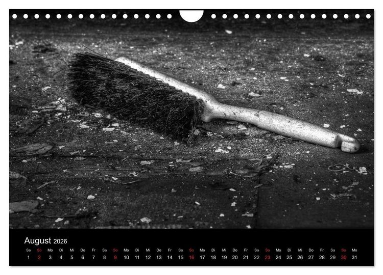 Produktbild: Objekte in schwarz weiss (Wandkalender 2026 DIN A4 quer), CALVENDO Monatskalender