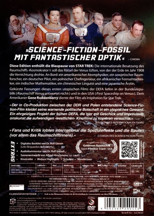 Produktbild: Der schweigende Stern (1959) (Filmjuwelen / DEFA Science Fiction)