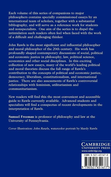 Produktbild: The Cambridge Companion to Rawls