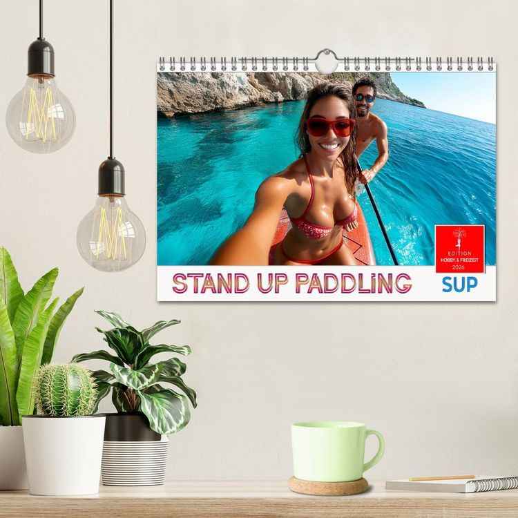 Produktbild: Stand up paddling - SUP (Wandkalender 2026 DIN A4 quer), CALVENDO Monatskalender