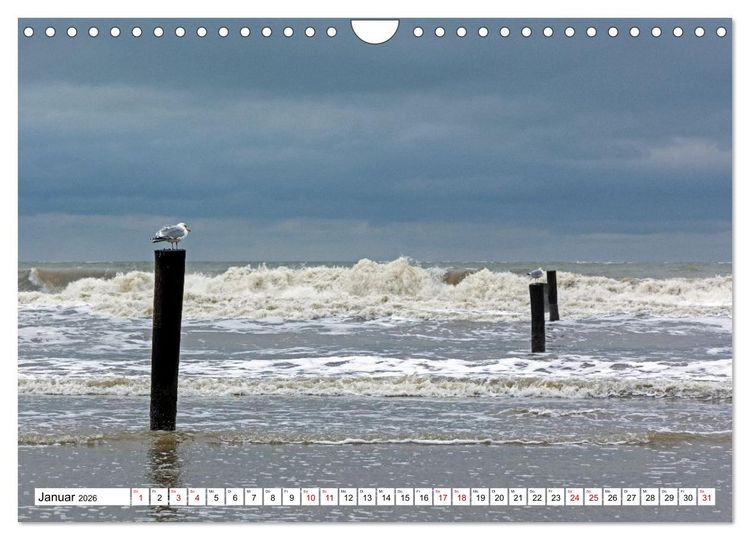 Produktbild: Wintertage auf Norderney (Wandkalender 2026 DIN A4 quer), CALVENDO Monatskalender
