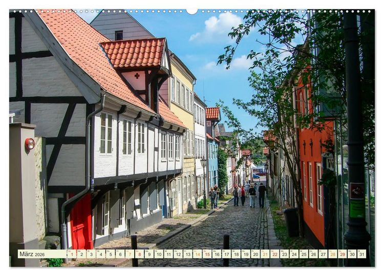 Produktbild: Bezauberndes Flensburg (hochwertiger Premium Wandkalender 2026 DIN A2 quer), Kunstdruck in Hochglanz