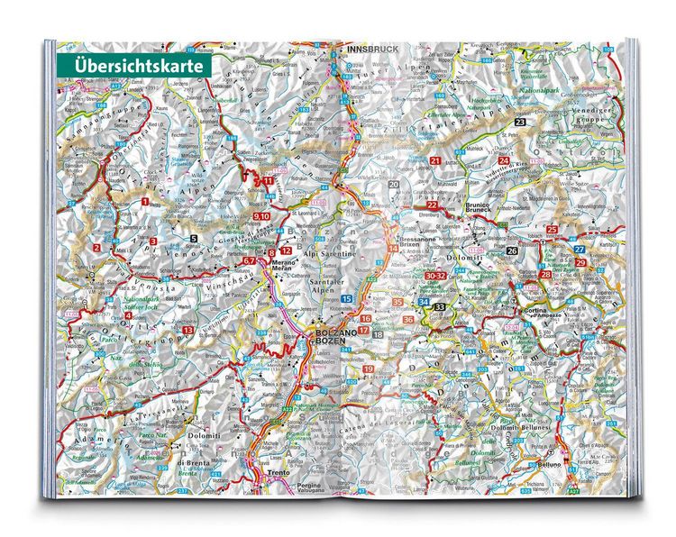 Produktbild: KOMPASS Wanderf&uuml;hrer S&uuml;dtiroler H&uuml;ttenwanderungen, 36 Touren mit Extra-Tourenkarte