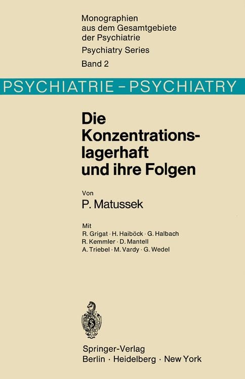 Produktbild: Die Konzentrationslagerhaft und ihre Folgen