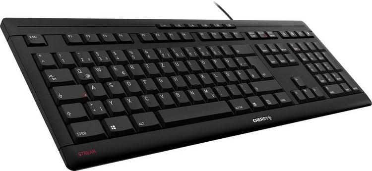 Produktbild: CHERRY Stream USB Tastatur Deutsch, QWERTZ Schwarz