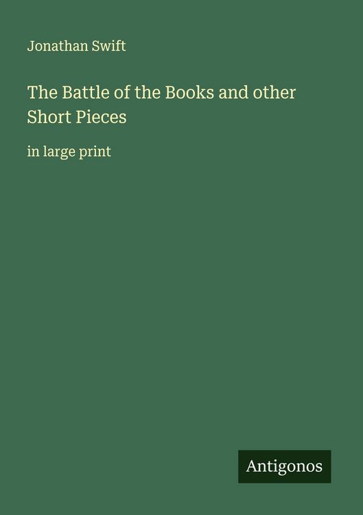Produktbild: The Battle of the Books and other Short Pieces