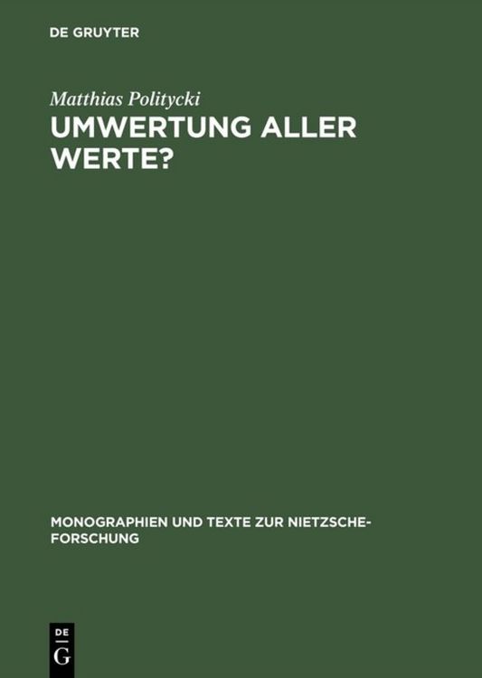 Produktbild: Umwertung aller Werte?