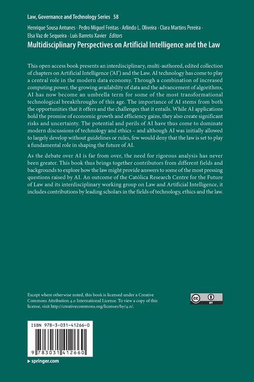 Produktbild: Multidisciplinary Perspectives on Artificial Intelligence and the Law