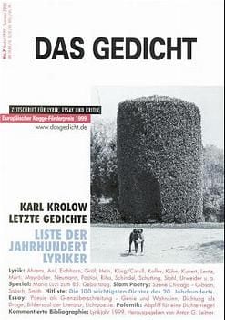 Produktbild: Das Gedicht. Zeitschrift /Jahrbuch f&uuml;r Lyrik, Essay und Kritik / DAS GEDICHT Nr. 7