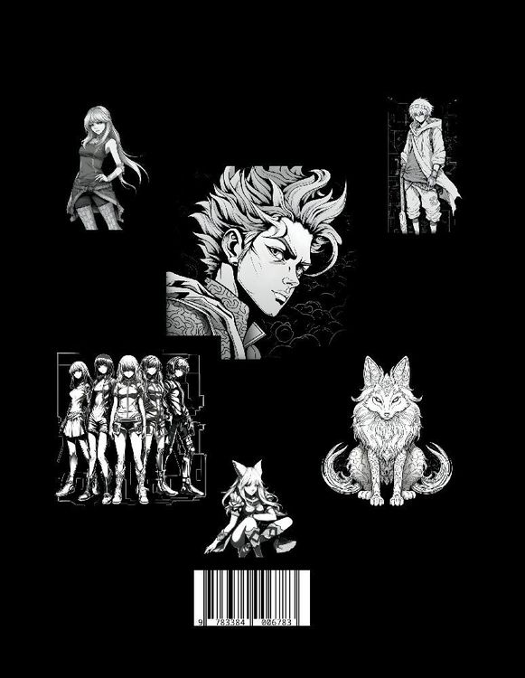 Produktbild: Black Manga Malbuch.