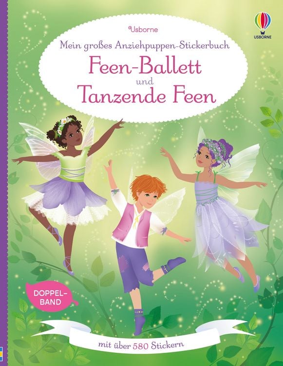 Produktbild: Mein gro&szlig;es Anziehpuppen-Stickerbuch: Feen-Ballett und Tanzende Feen