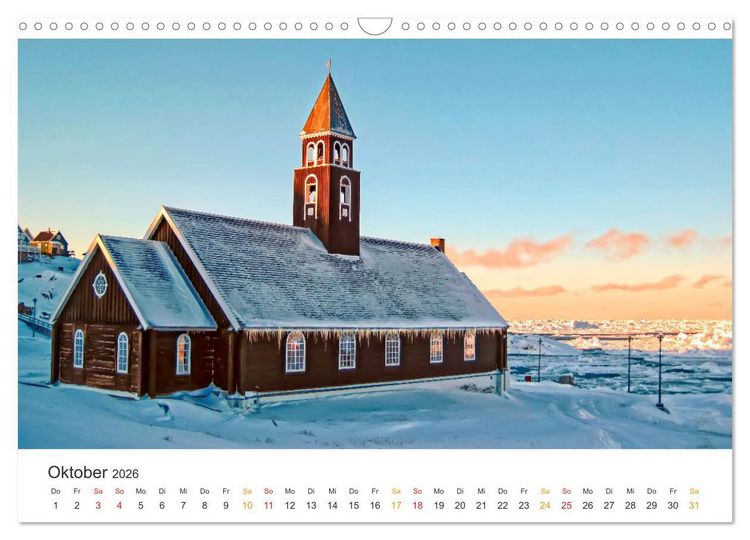 Produktbild: Gr&ouml;nland - Arktische Tr&auml;ume (Wandkalender 2026 DIN A3 quer), CALVENDO Monatskalender