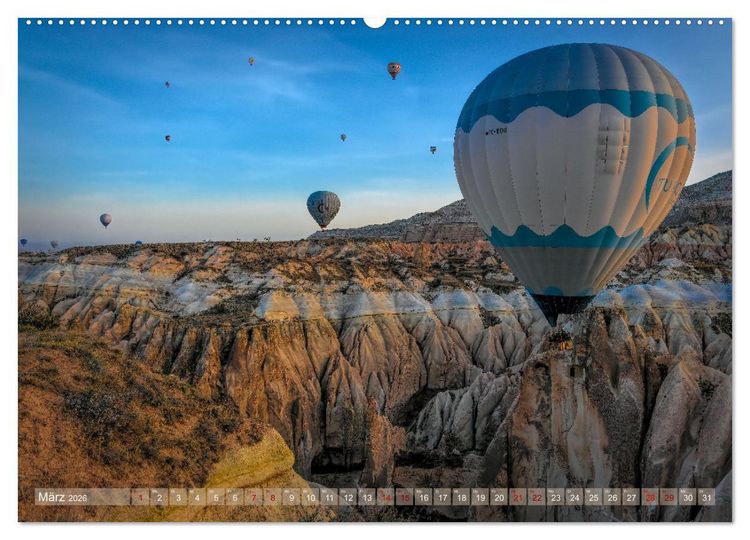 Produktbild: Hei&szlig;luftballons Die sanften Riesen (Wandkalender 2026 DIN A2 quer), CALVENDO Monatskalender