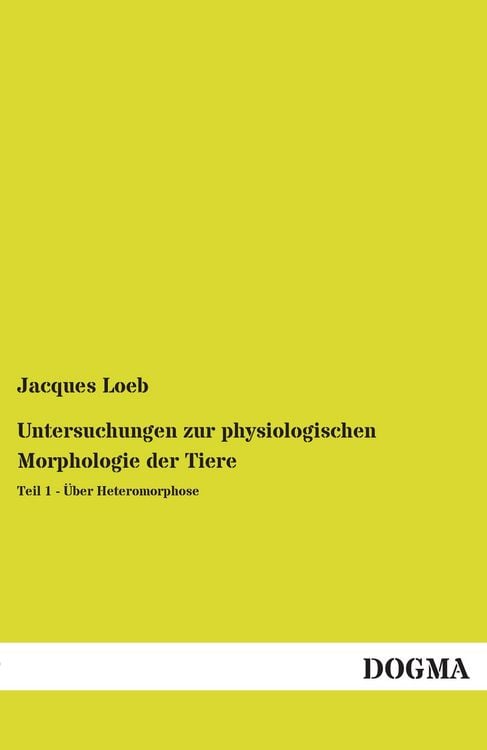 Produktbild: Untersuchungen zur physiologischen Morphologie der Tiere