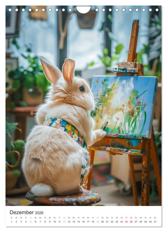 Produktbild: Was macht der Osterhase in seiner Freizeit (Wandkalender 2026 DIN A4 hoch), CALVENDO Monatskalender