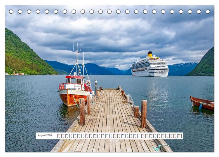Produktbild: Norwegen - ein traumhaftes Reiseziel (Tischkalender 2026 DIN A5 quer), CALVENDO Monatskalender