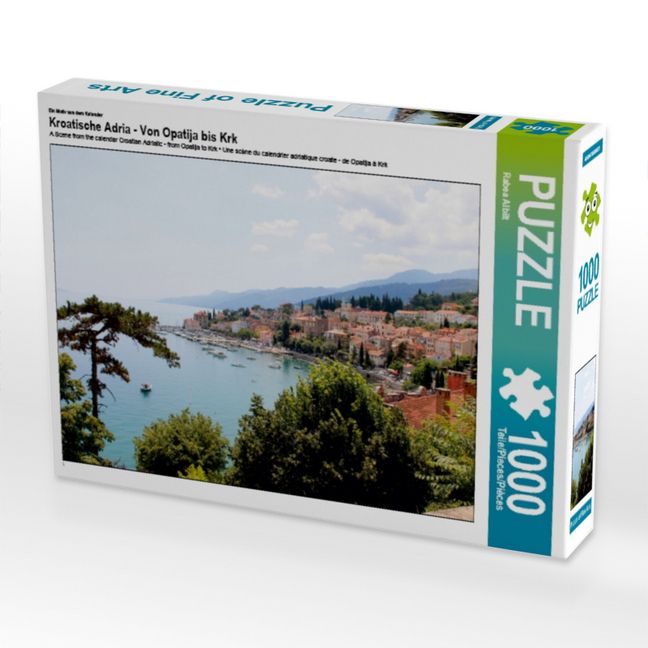 Produktbild: CALVENDO Puzzle Ein Motiv aus dem Kalender Kroatische Adria - Von Opatija bis Krk 1000 Teile Puzzle quer | 1000 Teile Lege-Gr&ouml;&szlig;e 64 &times; 48 cm Foto-Puzzle f&uuml;r gl&uuml;ckliche Stunden