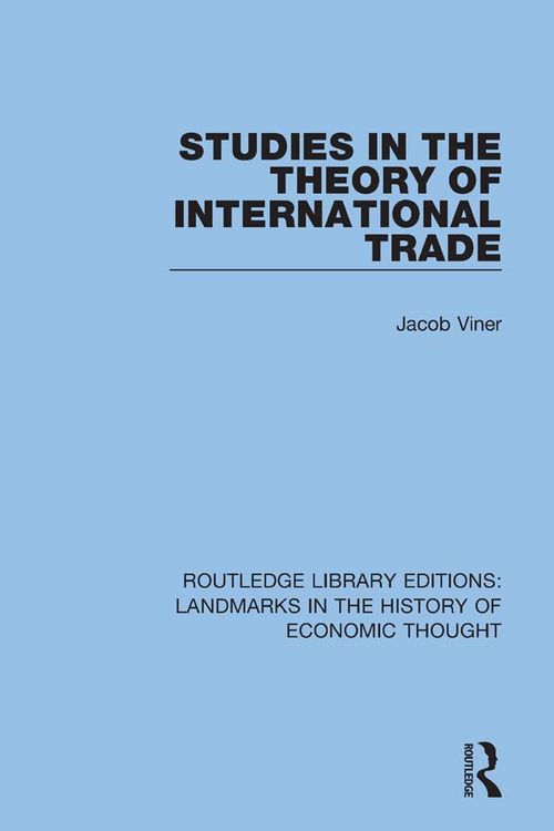 Produktbild: Studies in the Theory of International Trade