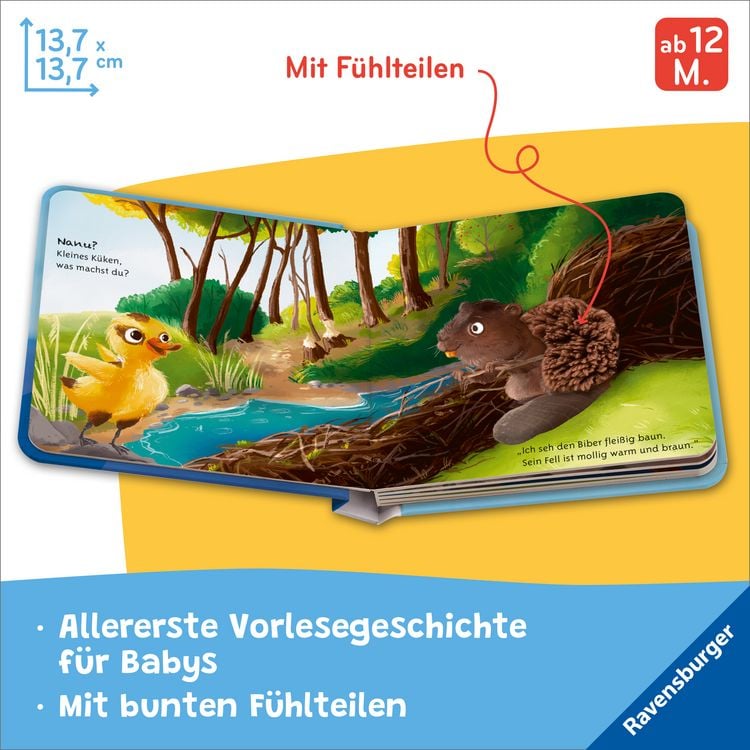Produktbild: Mein liebstes Vorlese-F&uuml;hlbuch - Das kleine K&uuml;ken