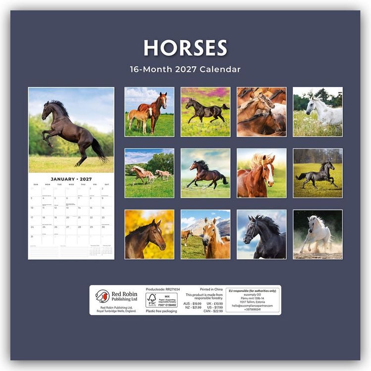 Produktbild: Horses &ndash; Pferde 2027 &ndash; 16-Monatskalender