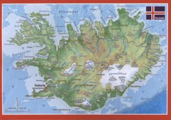Produktbild: Reliefpostkarte Island