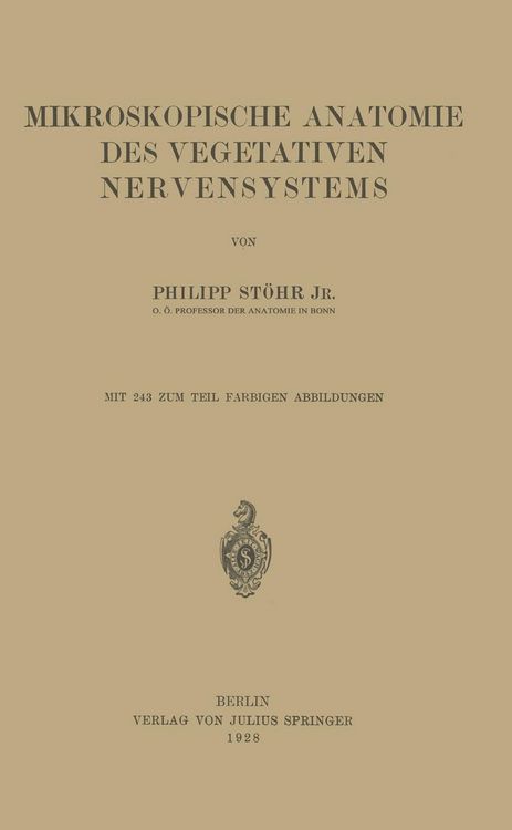 Produktbild: Mikroskopische Anatomie des Vegetativen Nervensystems