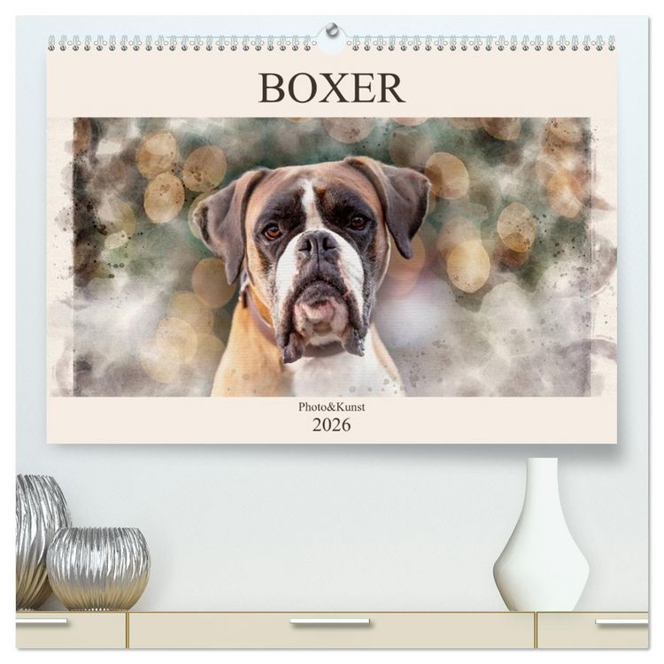 Produktbild: Boxer Photo&Kunst (hochwertiger Premium Wandkalender 2026 DIN A2 quer), Kunstdruck in Hochglanz