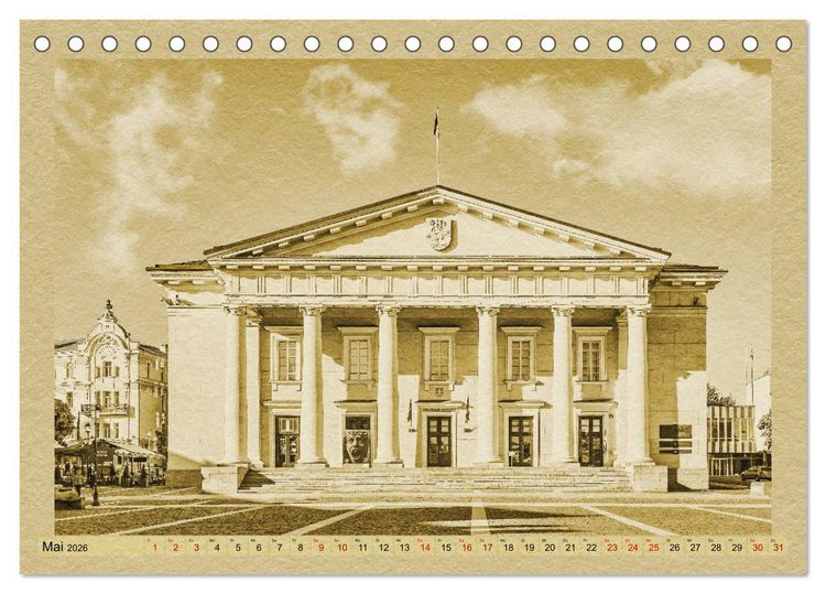 Produktbild: Das Baltikum - Ein Kalender im Zeitungsstil (Tischkalender 2026 DIN A5 quer), CALVENDO Monatskalender