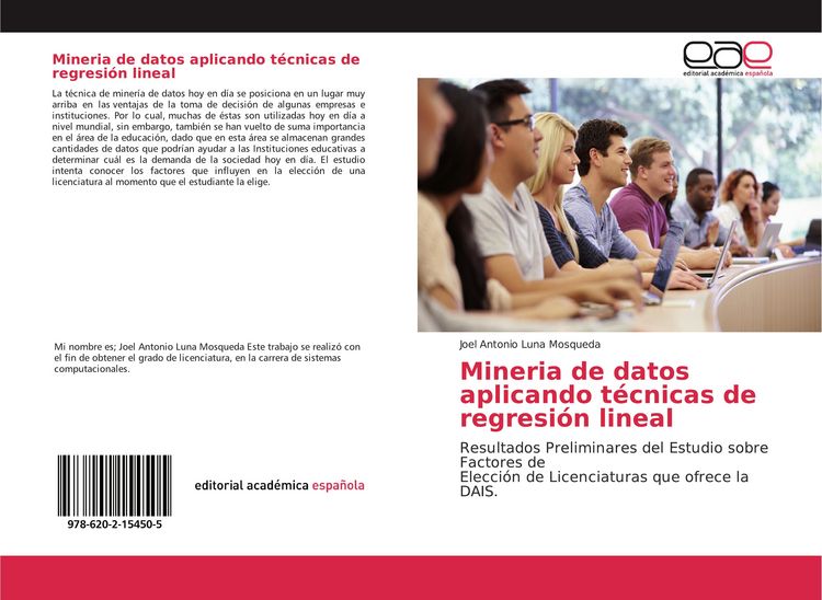 Produktbild: Mineria de datos aplicando t&eacute;cnicas de regresi&oacute;n lineal
