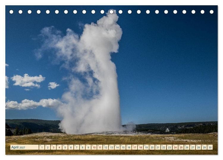 Produktbild: Wyoming, South Dakota Colorado (Tischkalender 2027 DIN A5 quer), CALVENDO Monatskalender