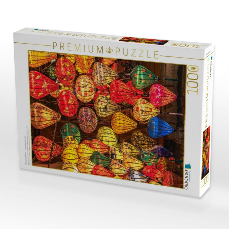 Produktbild: CALVENDO Puzzle Vietnam bei Nacht - Lampions in Hoi An | 1000 Teile Lege-Gr&ouml;&szlig;e 64x48cm Foto-Puzzle f&uuml;r gl&uuml;ckliche Stunden