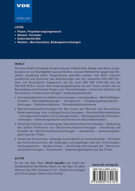 Produktbild: Schutz bei &Uuml;berlast und Kurzschluss in elektrischen Anlagen